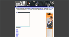 Desktop Screenshot of just-classics.com